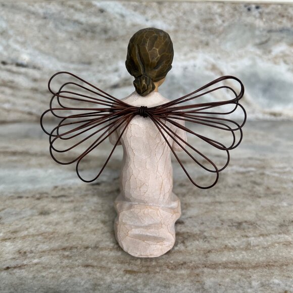 Willow Tree 1999 Angel of Prayer Kneeling Figurine Susan Lordi Demdaco WITH BOX - Picture 4 of 11